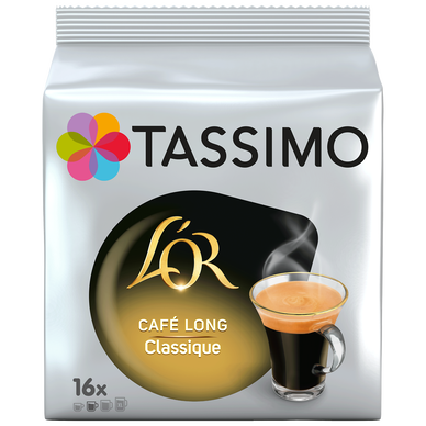 Café Capsules L'OR LONG Classique - compatible TASSIMO - x16