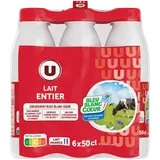 Lait entier UHT Bleu Blanc Coeur, 6x50cl