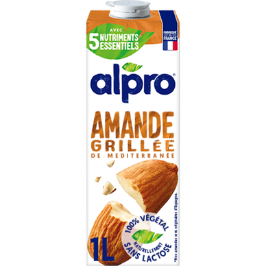Boisson végétale lait d'amande grillée ALPRO -brique 1l