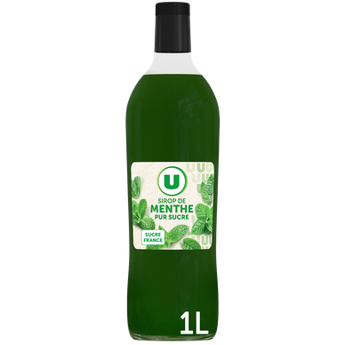 Sirop de menthe verte  bouteille de 1l