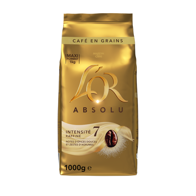 Café en grains L'OR ABSOLU 1kg