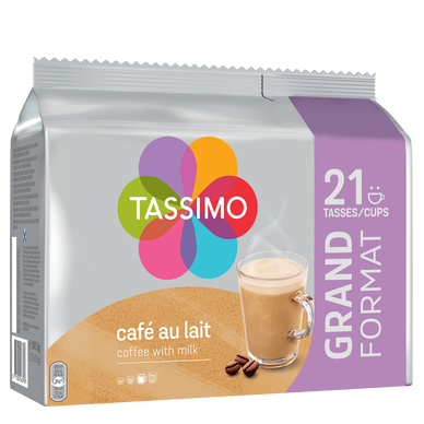 Café Capsules TASSIMO au lait - compatible - x21