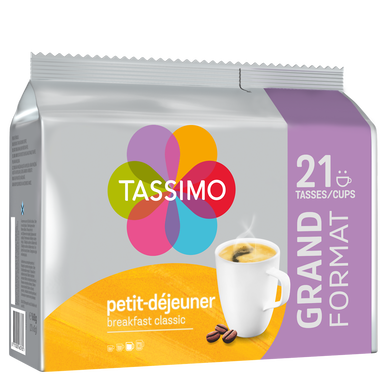 Café Capsules TASSIMO petit-déjeuner classic - compatible - x21