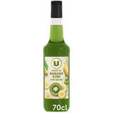 Sirop de recette gourmande banane/kiwi  bouteille de 70cl