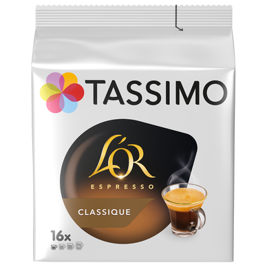 Café Capsules L'OR ESPRESSO CLASSIQUE N°6 - compatible TASSIMO - x16
