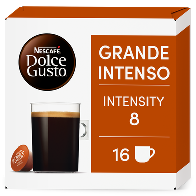 Café Capsules NESCAFE GRANDE INTENSO N°8 - compatible DOLCE GUSTO - x16