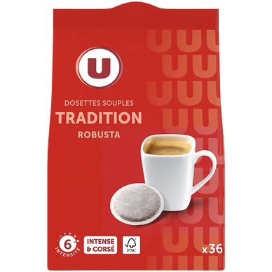 Café tradition, x36 dosettes, 250g
