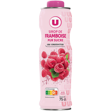 Sirop de framboise  bidon de 75cl