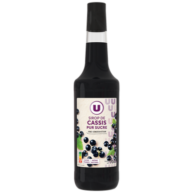 Sirop de cassis  bouteille de 70cl
