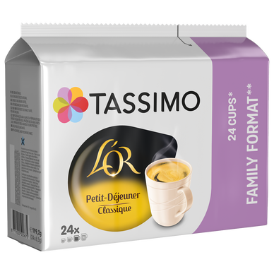 Café Capsules L'OR PETIT-DÉJEUNER CLASSIQUE - compatible TASSIMO - x24