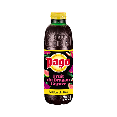 Boisson aux fruits du dragon, goyave PET - PAGO - 0,75L