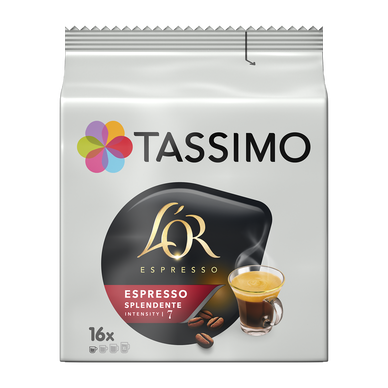 Café Capsules L'OR ESPRESSO SPLENDENTE N°7 - compatible TASSIMO - x16