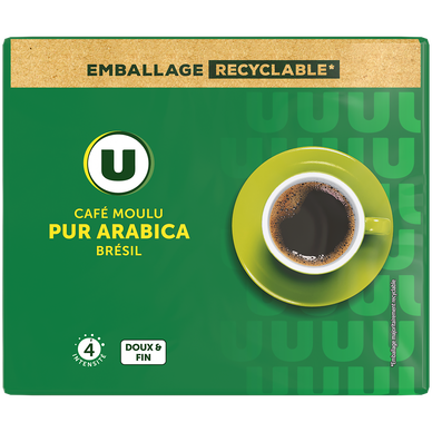 Café moulu arabica Brésil bipack N°4 - 500g