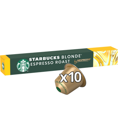 Café Capsules STARBUCKS BLONDE ESPRESSO ROAST N°6 - compatible NESPRESSO - x10