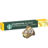 Café Capsules STARBUCKS BLONDE ESPRESSO ROAST N°6 - compatible NESPRESSO - x10