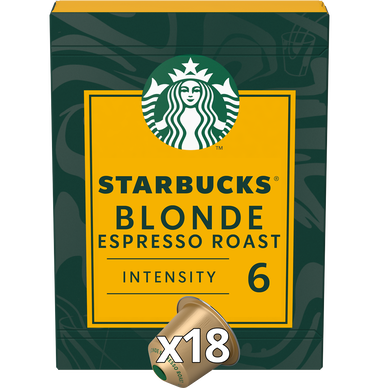 Café Capsules STARBUCKS BLONDE ESPRESSO ROAST N°6 - compatible NESPRESSO - x18