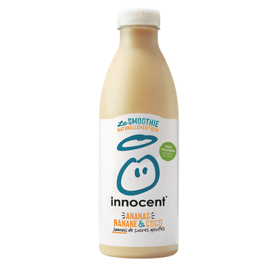 Smoothie ananas banane coco Sans sucres ajoutés - INNOCENT - 750ml