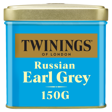 Thé Russian earl grey TWININGS, vrac boîte de 150g