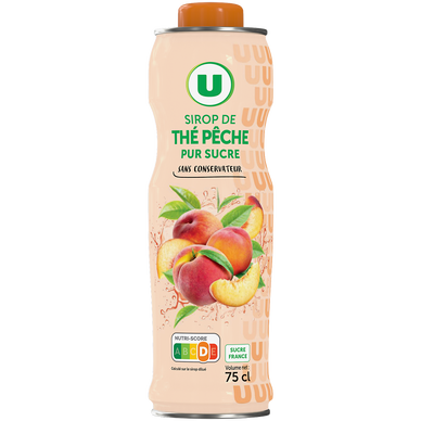 Sirop de thé pêche  bidon de 75cl