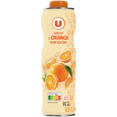 Sirop d'orange  bidon de 75cl