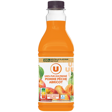 Pur jus réfrigéré pomme pêche abricot 90cl