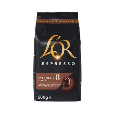 Café en grains L'OR Espresso Forza N°8 - 500g