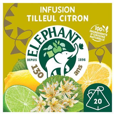 Infusion tilleul citron ELEPHANT - 20 sachets - 28g