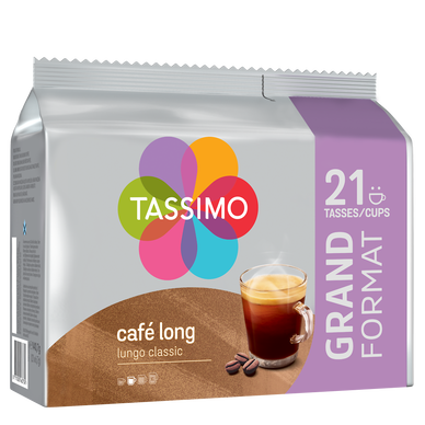 Café Capsules TASSIMO long classique - compatible - x21