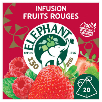 Infusion framboise menthe ELEPHANT - 20 sachets - 40g
