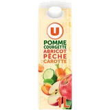 Jus pommes courgettes abricot pêche carotte brique 1L