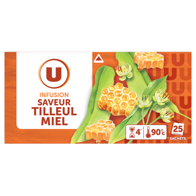 Infusion tilleul miel U sachets x25 40g