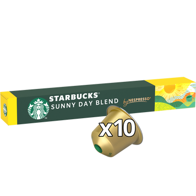 Café Capsules STARBUCKS SUNNY DAY BLEND LUNGO N°5 - compatible NESPRESSO - x10