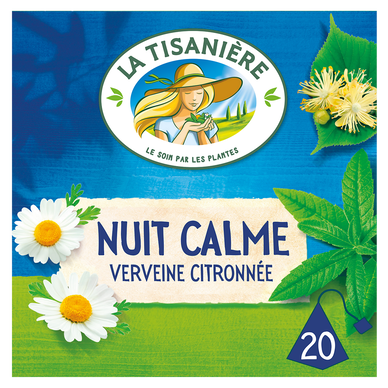 Infusion Nuit Calme Verveine La Tisanière 20 sachets