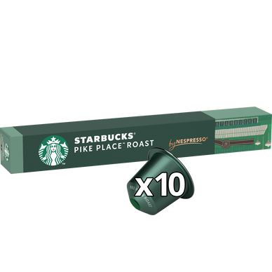 Café Capsules STARBUCKS PIKE PLACE ROAST LUNGO compatible NESPRESSO -x10