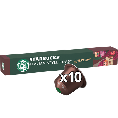 Café Capsules STARBUCKS ITALIAN STYLE ROAST - compatible NESPRESSO - x10