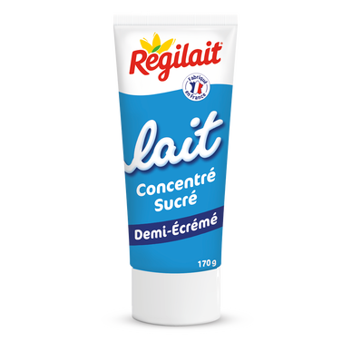 Lait concentré sucré écrémé REGILAIT, tube 170g
