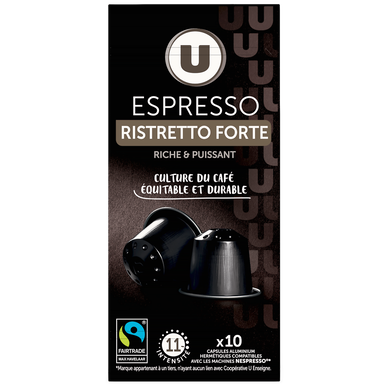 Café Capsules espresso ristretto forte - compatible NESPRESSO - x10