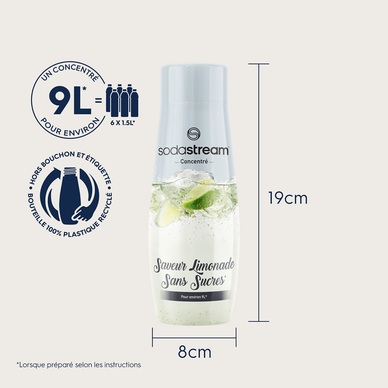 Concentré SODASTREAM limonade sans sucres - 440ml