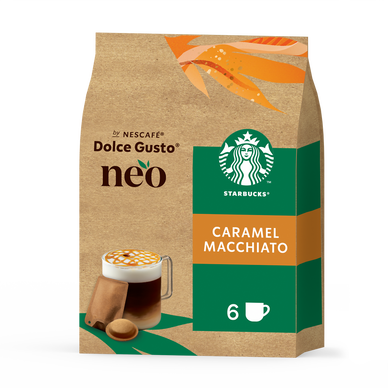 Café Capsules STARBUCKS CARAMEL MACCHIATO - compatible DOLCE GUSTO - x12