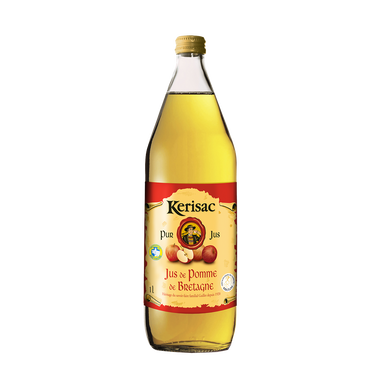 Jus de pommes pur jus KERISAC 1 litre