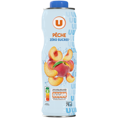Boisson concentré a la pêche aromatisée 0 sucres - 75cl