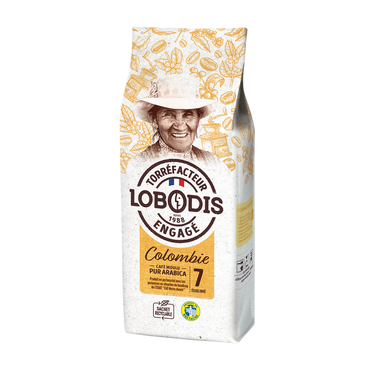 Café moulu LOBODIS pure origine Colombie - 250g