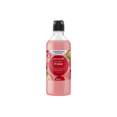 Concentré 440ml saveur fraise+ sans sucres - SODASTREAM