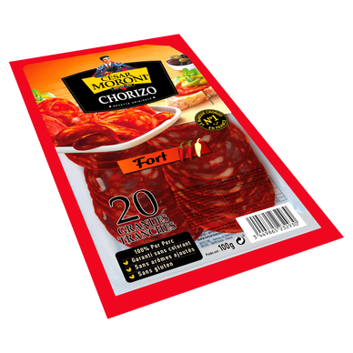Chorizo fort - CESAR MORONI - 20 tranches - 100g
