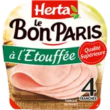 Jambon à l'Etouffée HERTA Le Bon Paris 4 Tranches - 170g