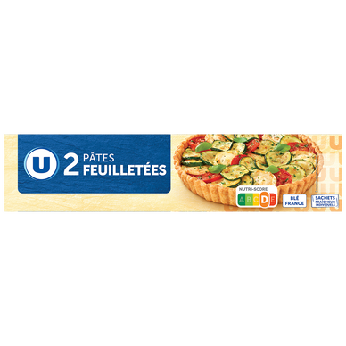Pâtes à tarte feuilletées  2 paquets, 460g