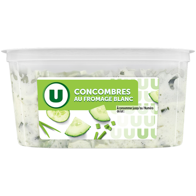Salade de concombre, fromage frais et ciboulette  300g
