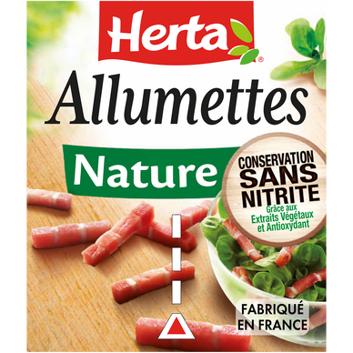 Allumettes Nature Conservation Sans Nitrite HERTA 2x75g
