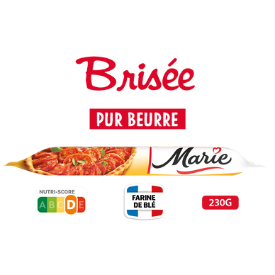 Pâte à tarte brisée pur beurre MARIE, 230g