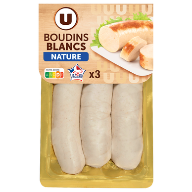 Boudin blanc nature - x3, 375g